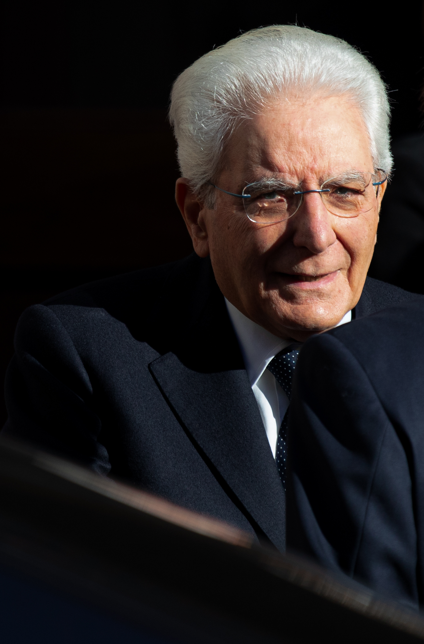 The President of Italian Republic Sergio Mattarella at the Palazzo Apostolico. Rome, December 2021