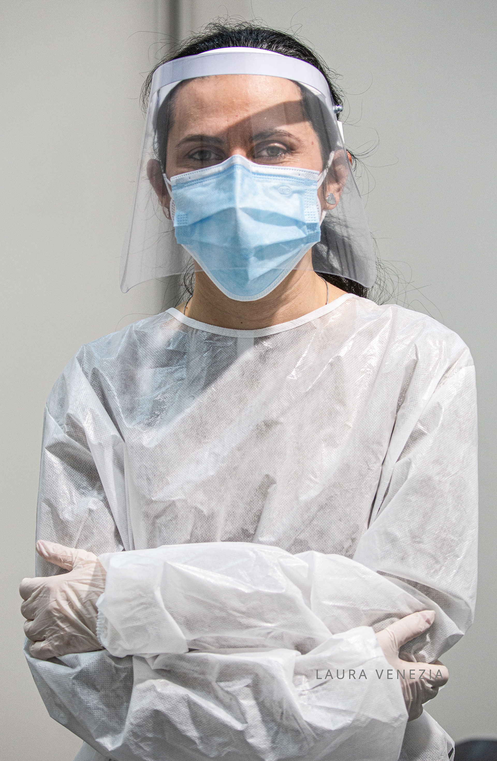 Medical worker prepares to admnister COVID-19 vaccines Astrazneca at the PalaUnimol. Campobasso, 5 March 2021